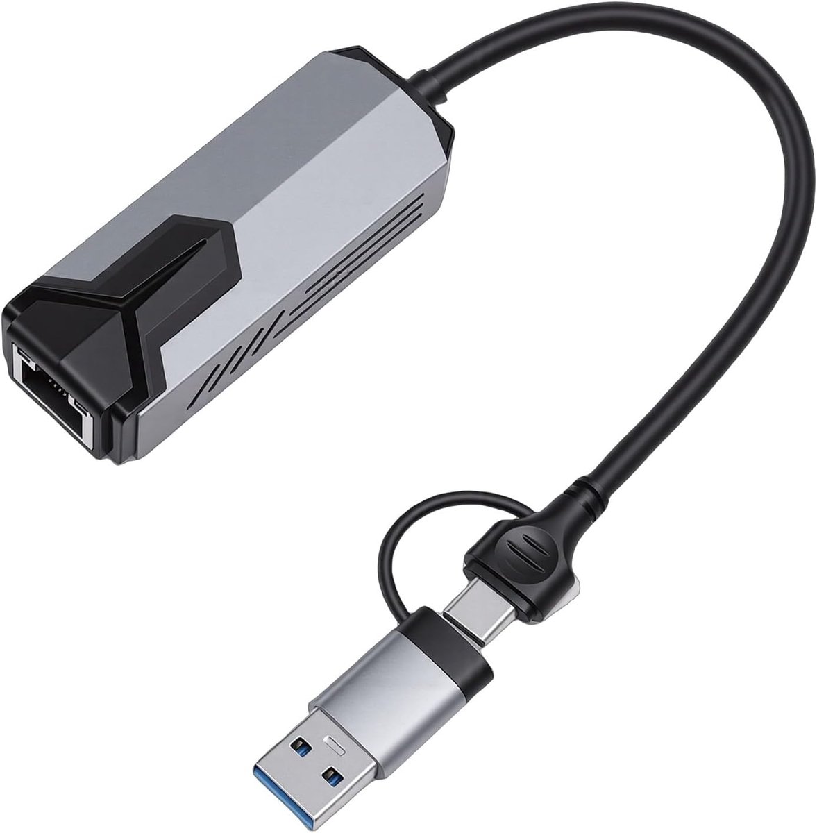 5G Ethernet Adapter - Netwerk Dongle - Bekabeld Internet - Ultrasnelle Gegevensoverdracht - USB C USB A