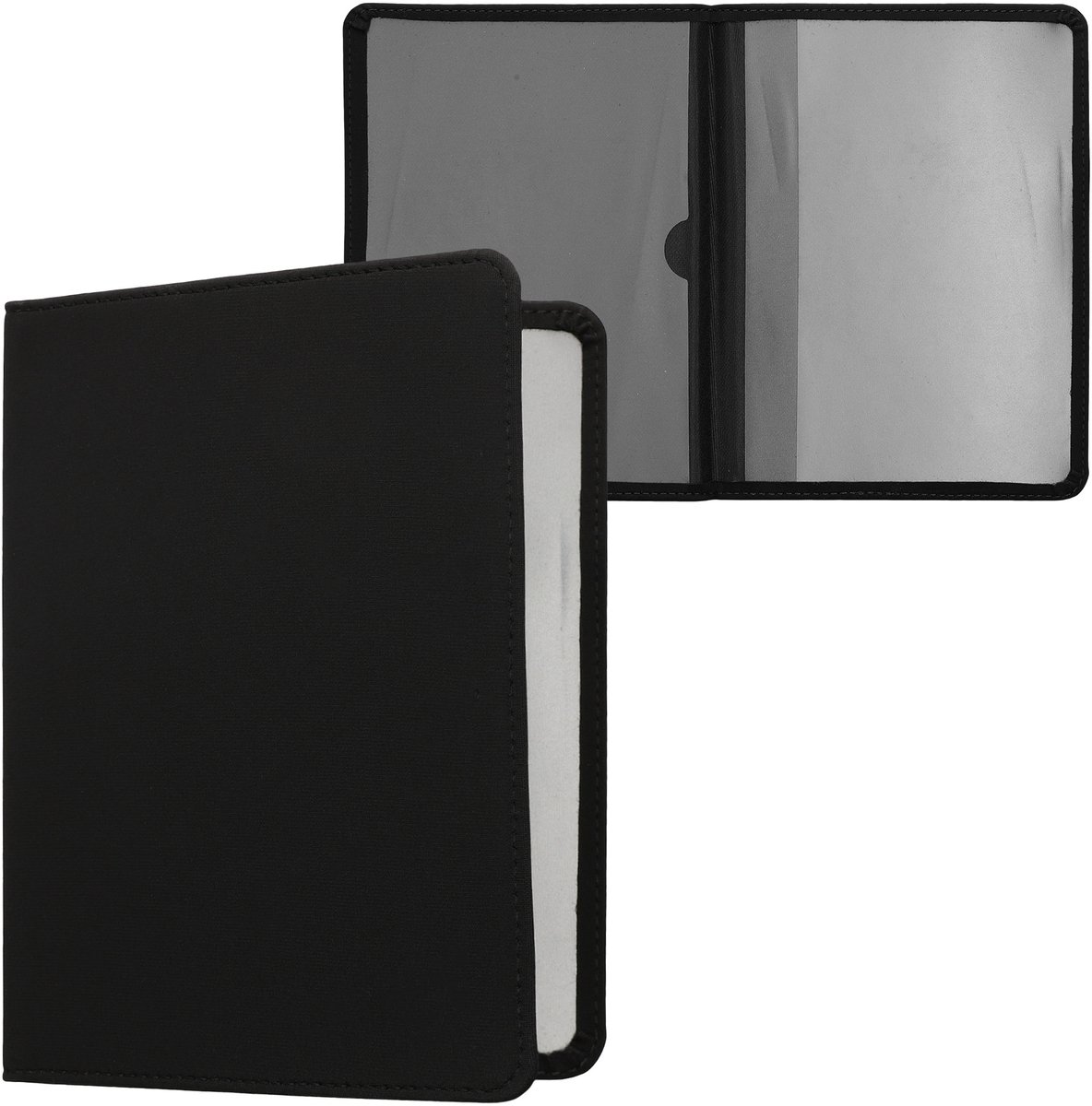 kwmobile hoes voor autopapieren & kentekenbewijs - Beschermhoes van neopreen in zwart - 105 x 148 mm - Geschikt voor Italiaanse autopapieren