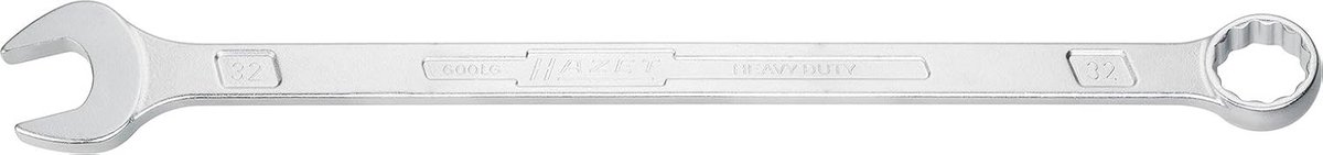 Ringsteeksleutel Extra Lang - Slanke Sleutel - Vastzetten Bouten - Dubbel Zeskant Profiel - 30mm 510mm - Verchroomd