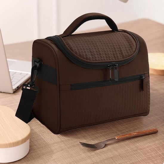 Geïsoleerde Lunchtas - Voedselbox Thermisch - Maaltijden Koel Houden - Drievoudig Gelaagd Design - 25 x 16.5 x 20.5 cm — afbeelding 5