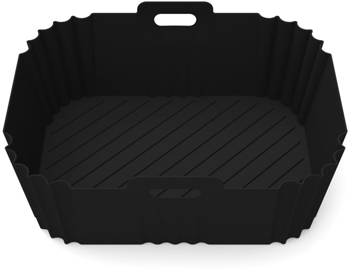 2-delige antiaanbak siliconen inlegvormen voor de airfryer — Te gebruiken als bakvormen / airfryer-accessoires（Afmetingen: 21,5 × 16,5 × 8 cm）