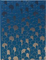 Exacompta Gastenboek 100 pagina's met goudsnede Neo Deco - Frans blauw - 47986E