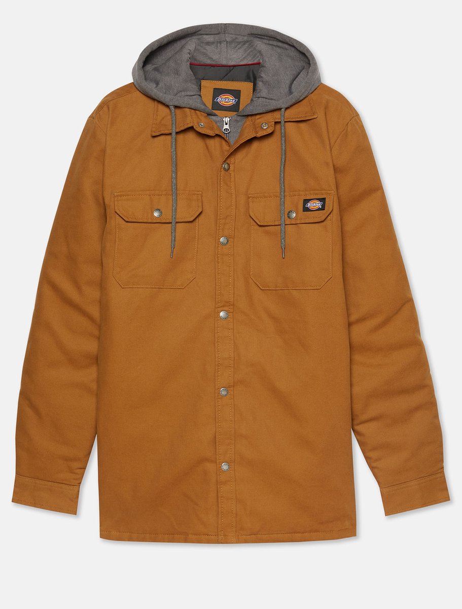 Dickies Jacke Fleece Hooded Duck Shirt Jack Relaxed DK0A4XTI Duck-XL Bruin