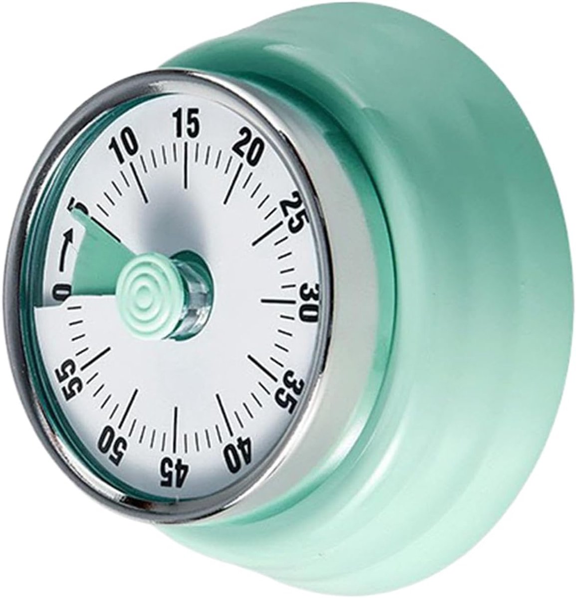Keuken Timer - Analoge Timer - Koken Bakken - Oplaadbaar Mechanisch - 4x7.5x4 cm - Groen