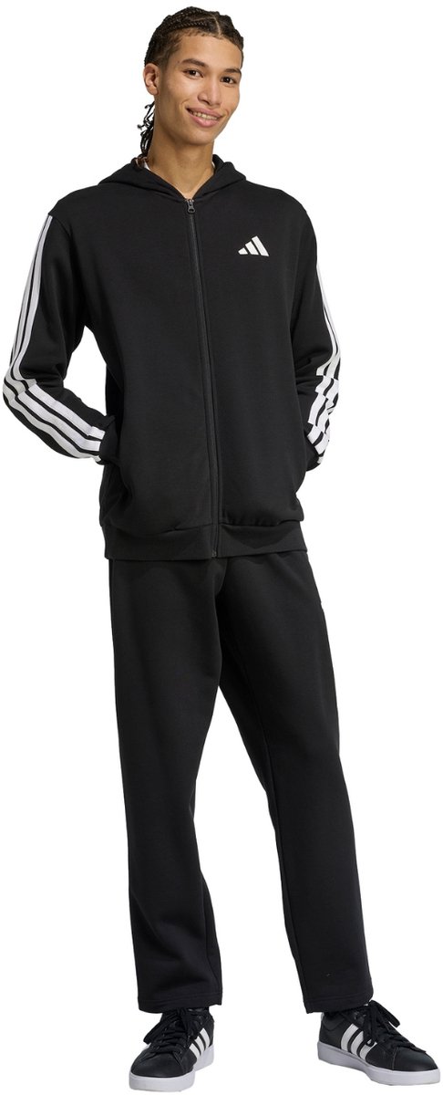 adidas Trainingspak Heren Colorblock Hooded Tracksuit Zwart