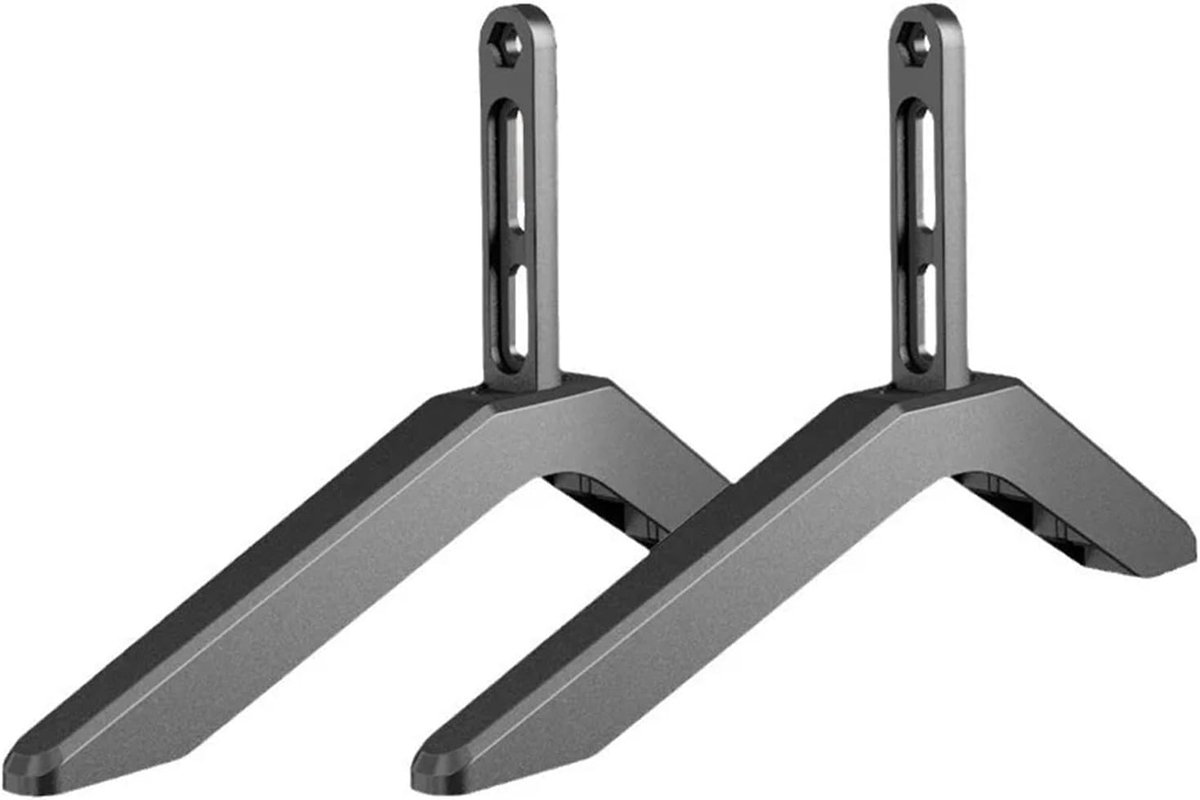 TV Stand Base - Verhoogde Voeten - Desktop Beugel - 2 Stuks Set - Zwart