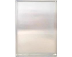 Lekbak Wasmachine - Roestvrij Staal Bak - Vloer Beschermen - Zonder Afvoer - 30x70x5cm - Zilverkleurig
