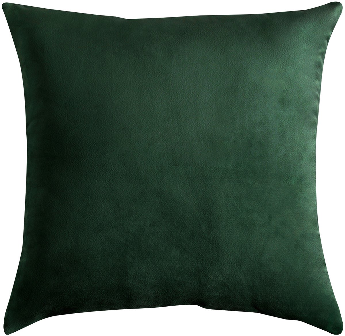 Meble odNowa Decoratieve Kussenhoes - Fluweel - Butelgroen - 40x40cm