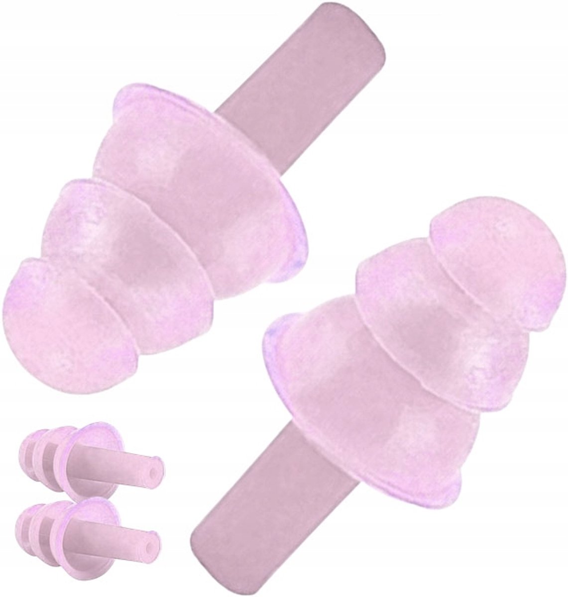 Vivo Serie - Oordoppen voor Zwemmen - Roze - Siliconen - Comfortabele Pasvorm