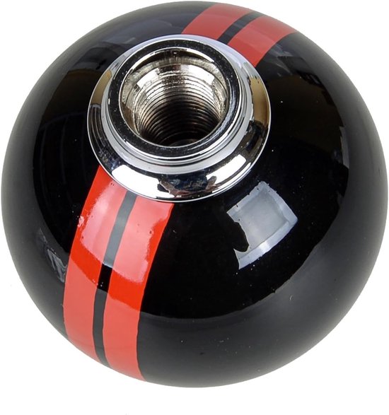 Schakelpookknop - Versnellingspook - Auto Rijden - Universele Adapters - 5.5 x 6 cm - Zwart Rood van Merkloos — afbeelding 2