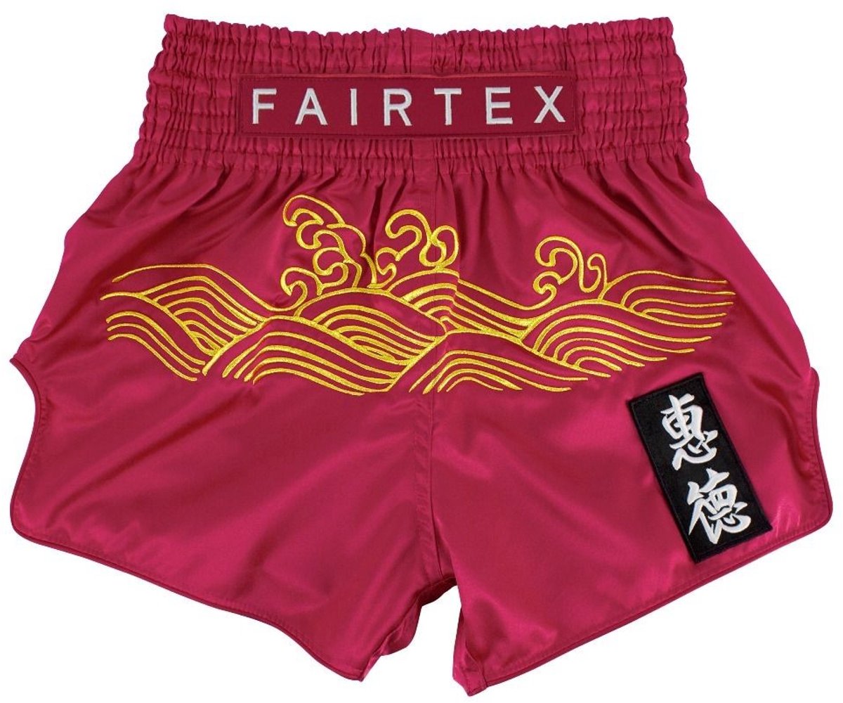 Fairtex BS1910 Muay Thai Shorts - Golden River - rood S