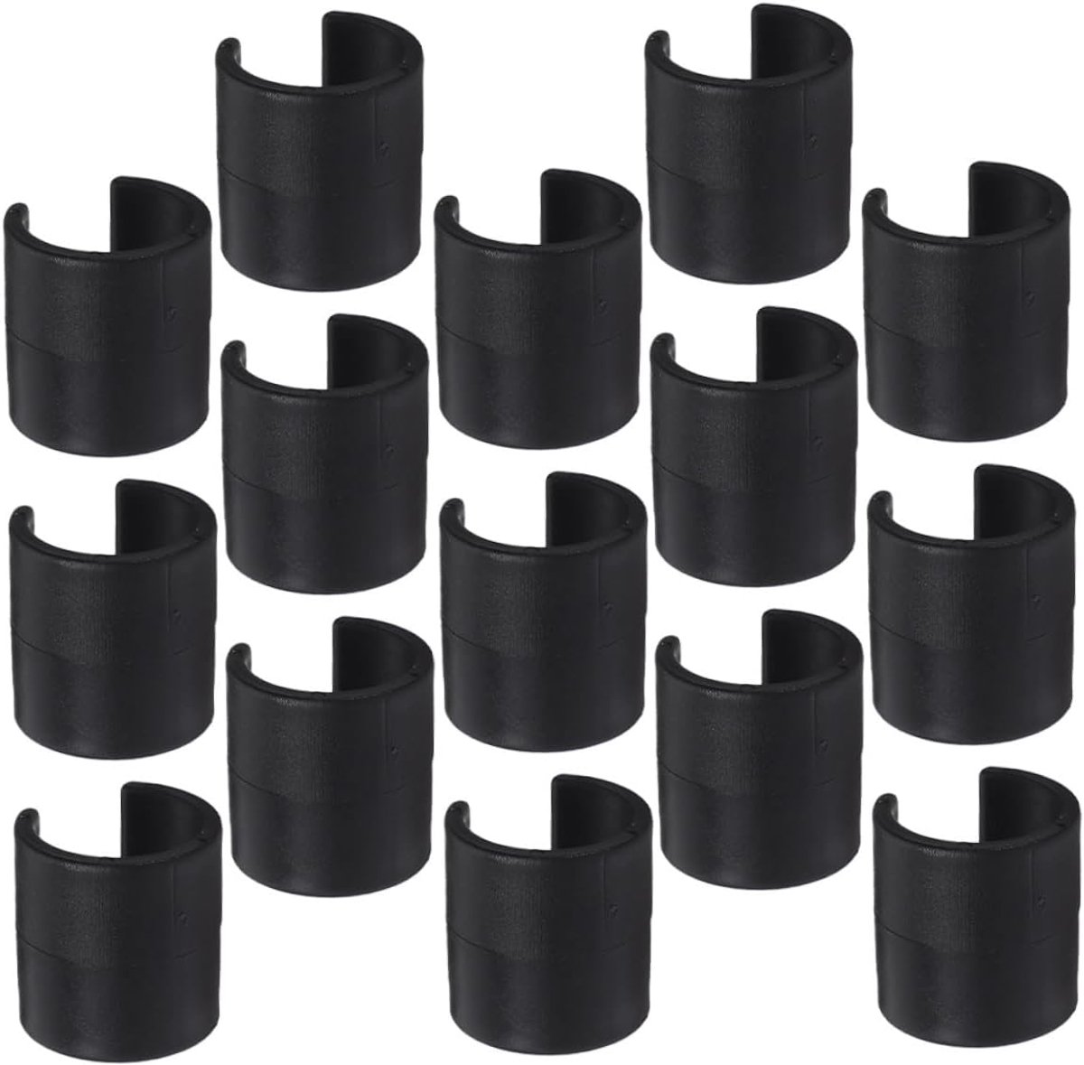 Voetbal Trainingsclips - Markeringspalen Bevestiging - Sport Training - Eenvoudig Bevestigen - 2.9 x 2.8 cm - Zwart