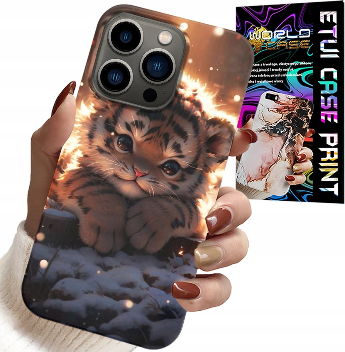 HOESJE VOOR IPHONE 15 PRO MAX - MET EEN LEUKE TIJGERPRINT