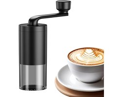 Handmatige Koffiemolen - Conische Molen - Vers Gemalen Koffie - Traploos Instelbaar - 36 Gram Capaciteit - Zwart