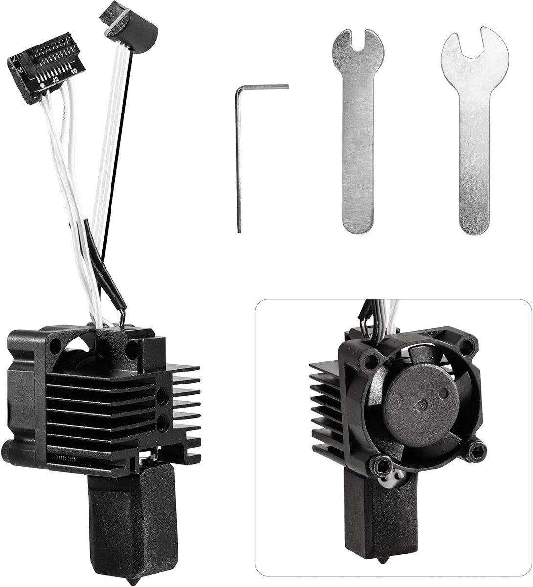 Hotend Kit - Gehard Staal - 3D Printen - Hoge Snelheid Doorstroming - 0.4 mm