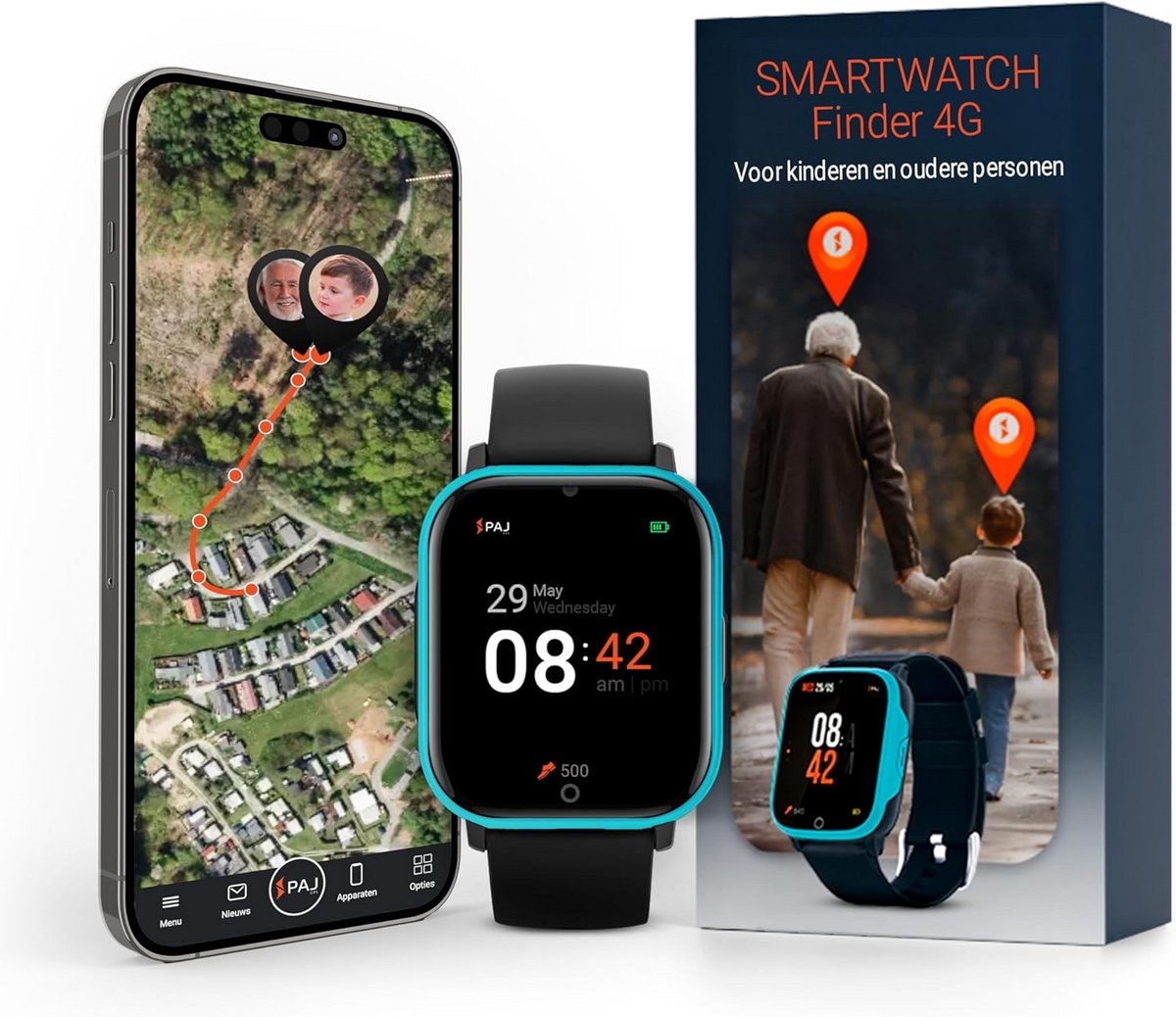 4G GPS Smartwatch met SOS Alarm en Real-Time Locatie