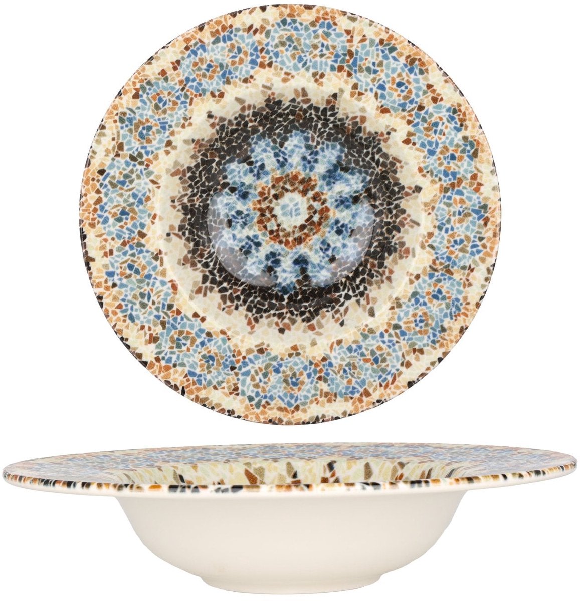 By Bone Pastabord - Armonia - Porselein - 25 cm (400cc) - set van 2