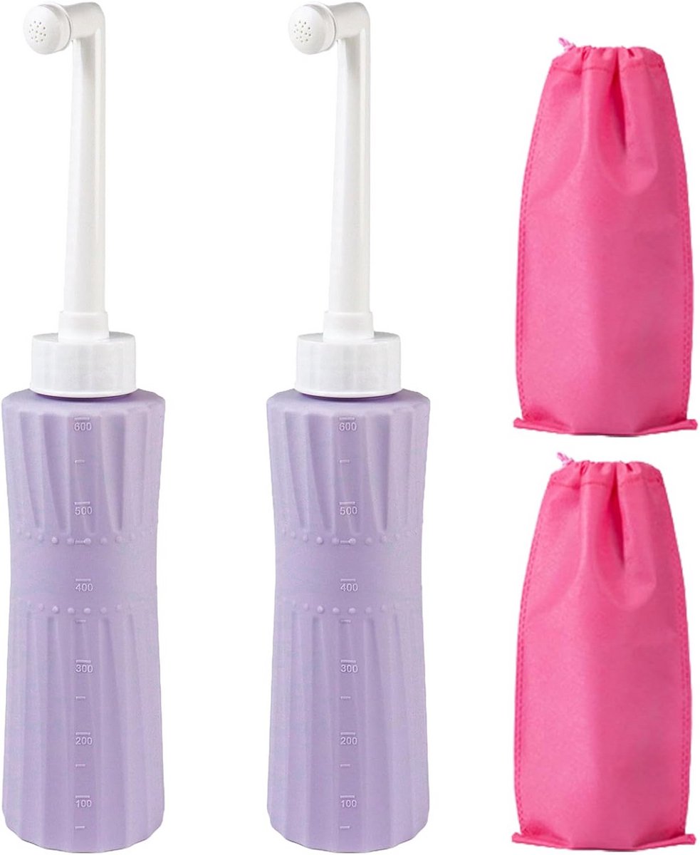 Set van 2 Draagbare Bidets met Grote Inhoud voor Persoonlijke Hygiëne