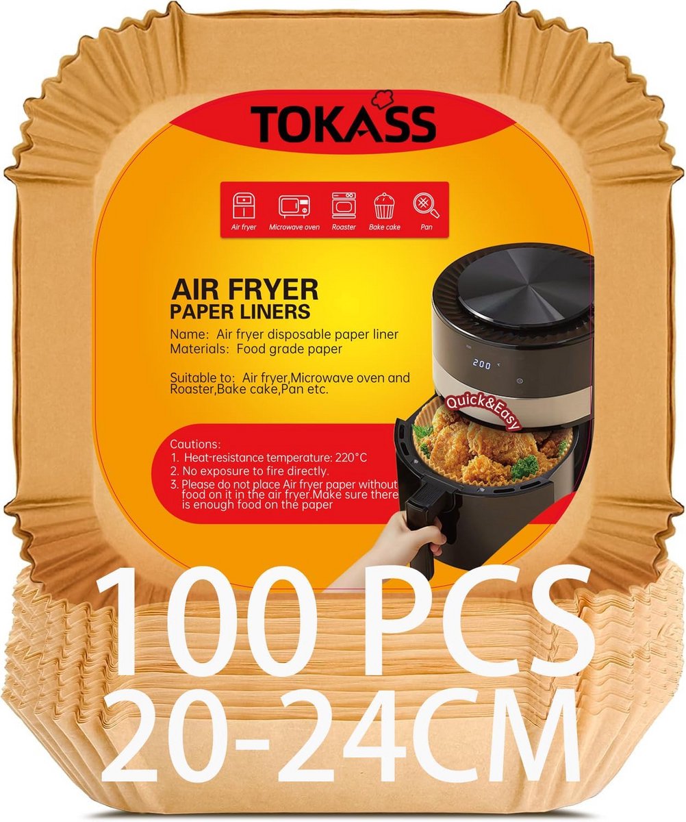 Bakpapier voor Airfryer (100 stuks) - Perforated & Non-Stick