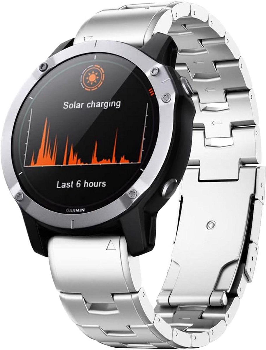 Titanium Horlogeband 22mm & 26mm Quick Fit Compatibel met Diverse Smartwatches