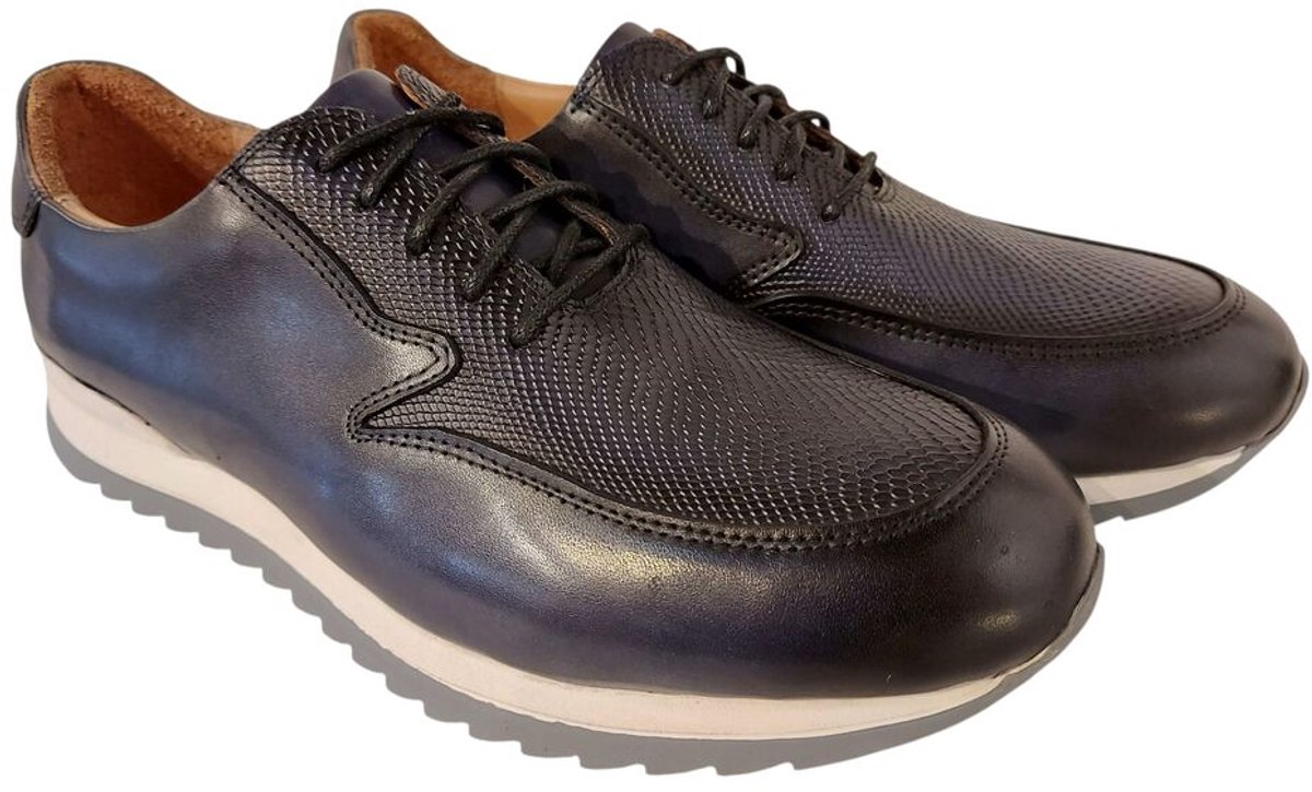 Adventure Sneaker Turijn Blauw Print