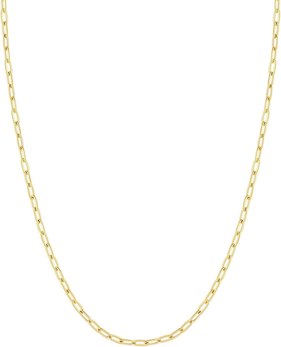 Dames Ketting Trompet Kettinkje RVS Verguld Ultra Dunne Schakelketting Lengtes 35-60 cm