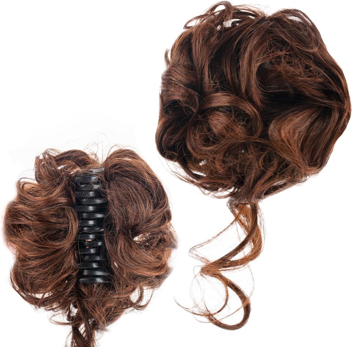 Haaraccessoire: Valse Haarknot met Clip voor een Rommelige Look