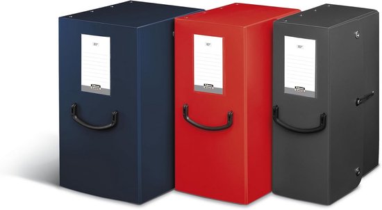 Archiefdoos Pick Up Box Rood 35x25x20cm Set van 20 Stuks | bol