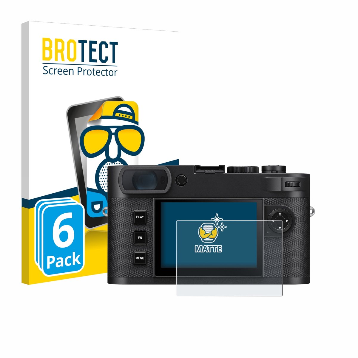 BROTECT - Screenprotector voor Leica M EV1 - Folie Beschermfolie matte 6 Stuks