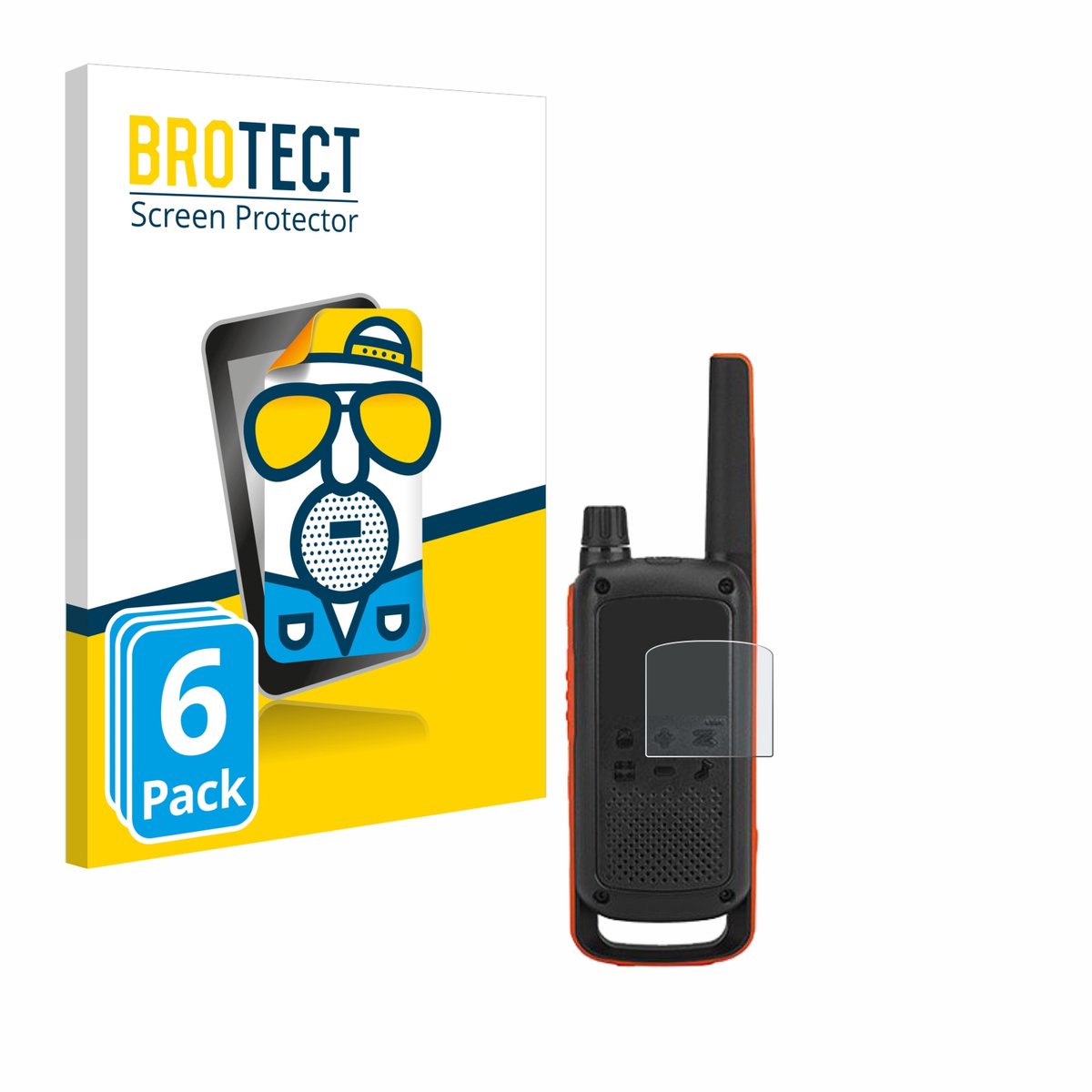 BROTECT - Screenprotector voor Motorola Talkabout T82 - Folie Beschermfolie matte 6 Stuks