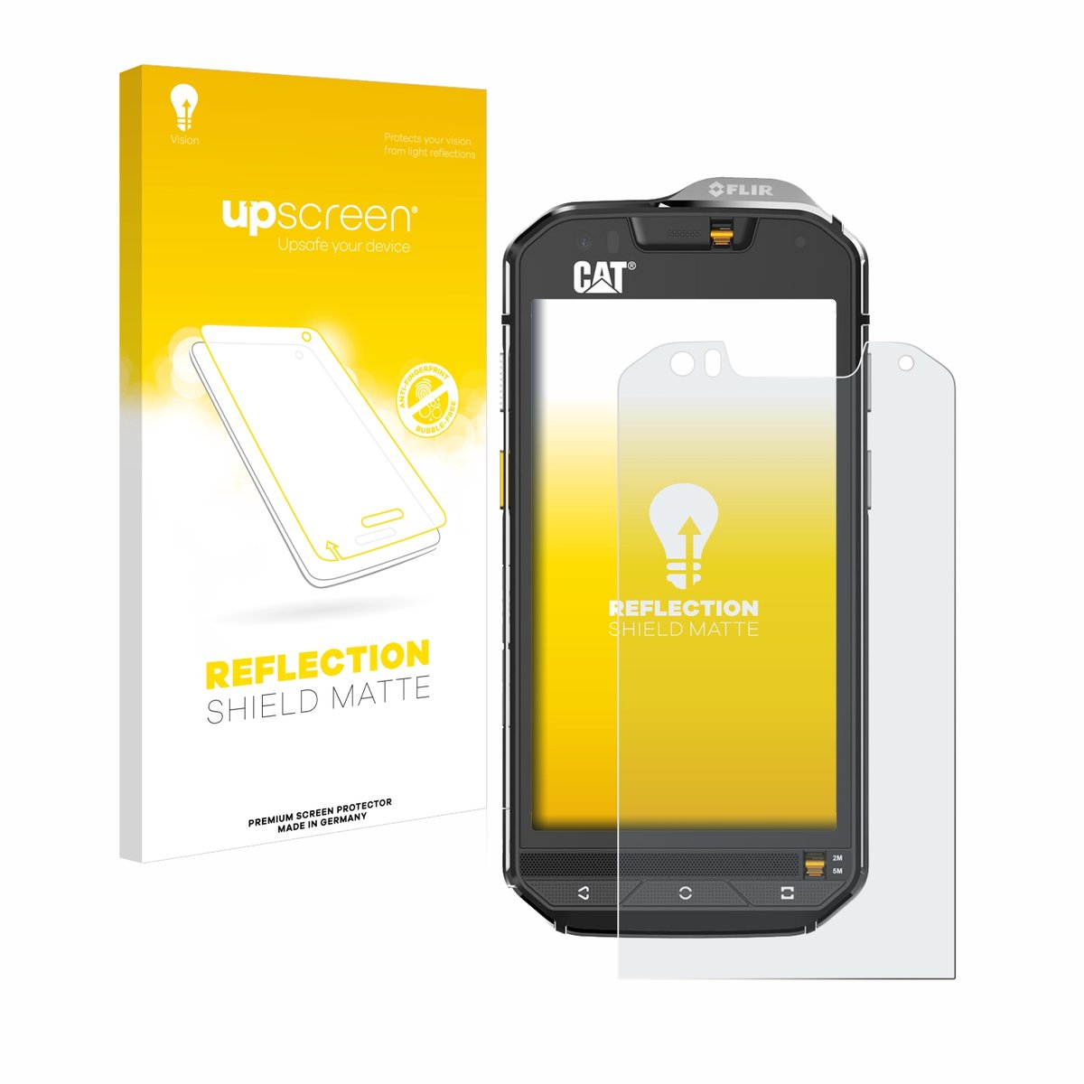 upscreen - Screenprotector voor Caterpillar Cat S60 - Folie Beschermfolie anti glare matte