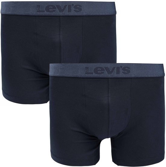 Levi's En Twill Wb Boxer Brief 2p Navy | Blauw | Maat: M