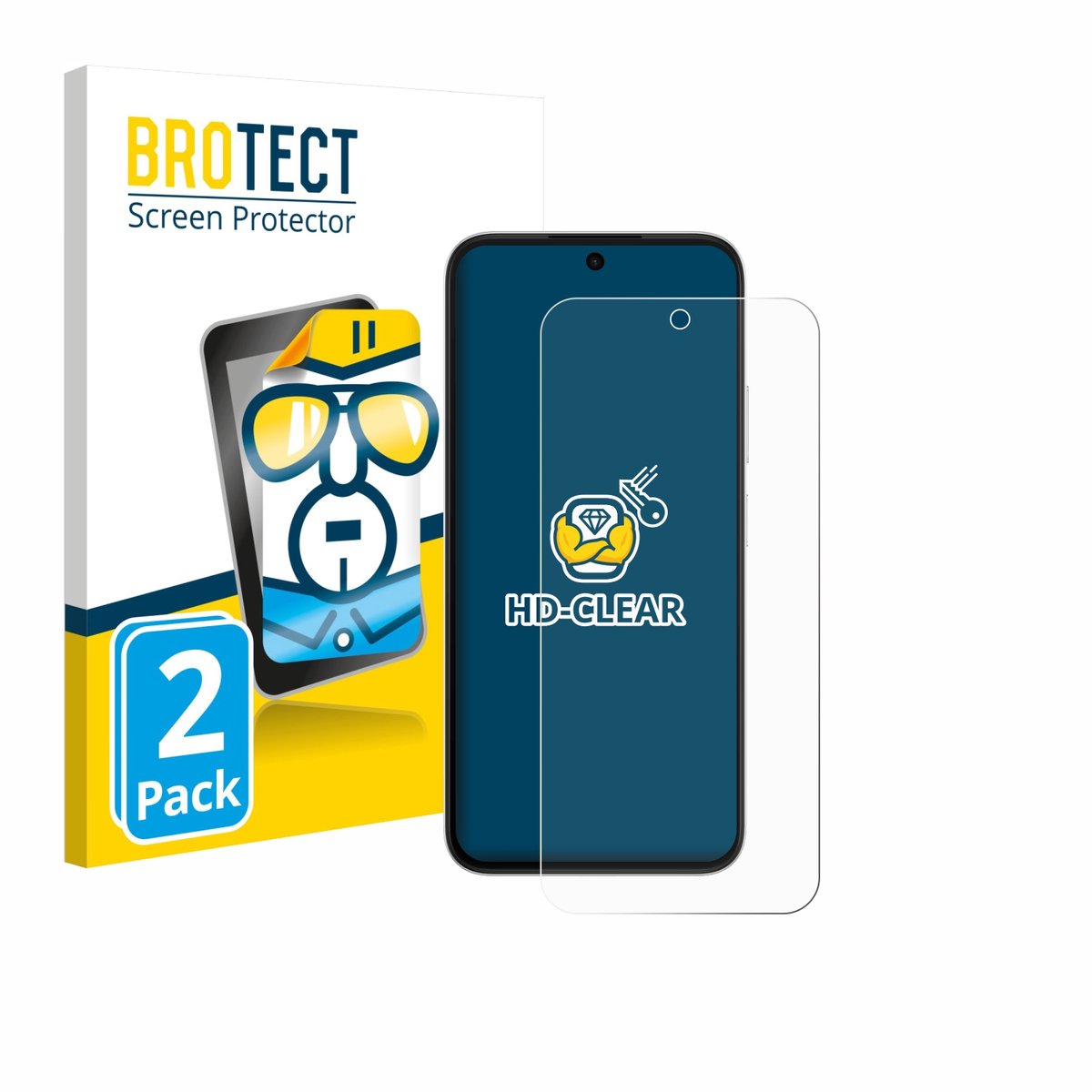 BROTECT - Screenprotector voor Oppo A6s 5G - Folie Beschermfolie transparant 2 Stuks