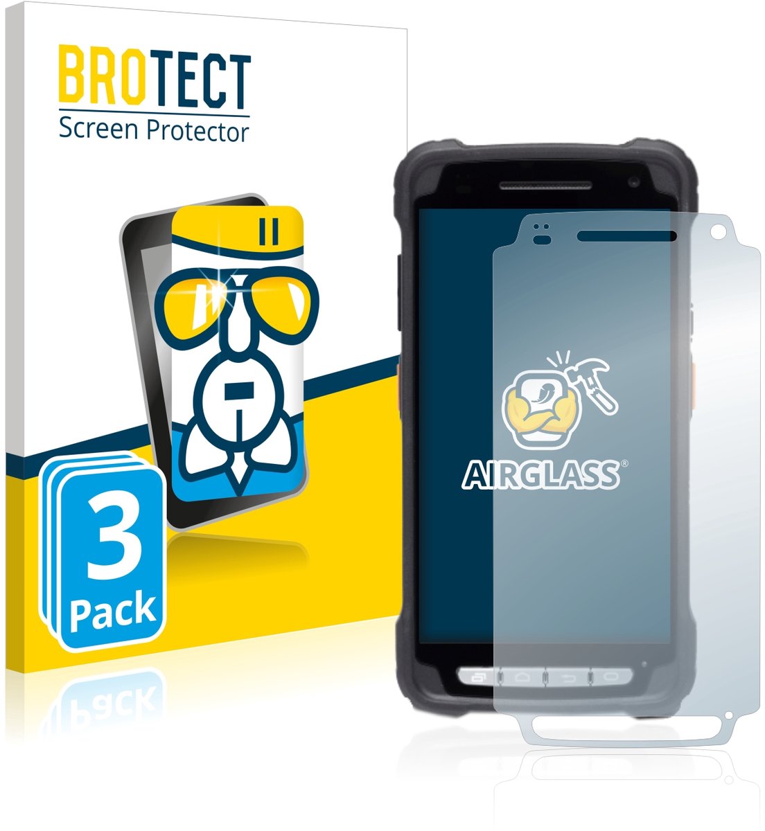 Screenprotector 3 Stuks voor Janam XT3 Beschermglas transparant