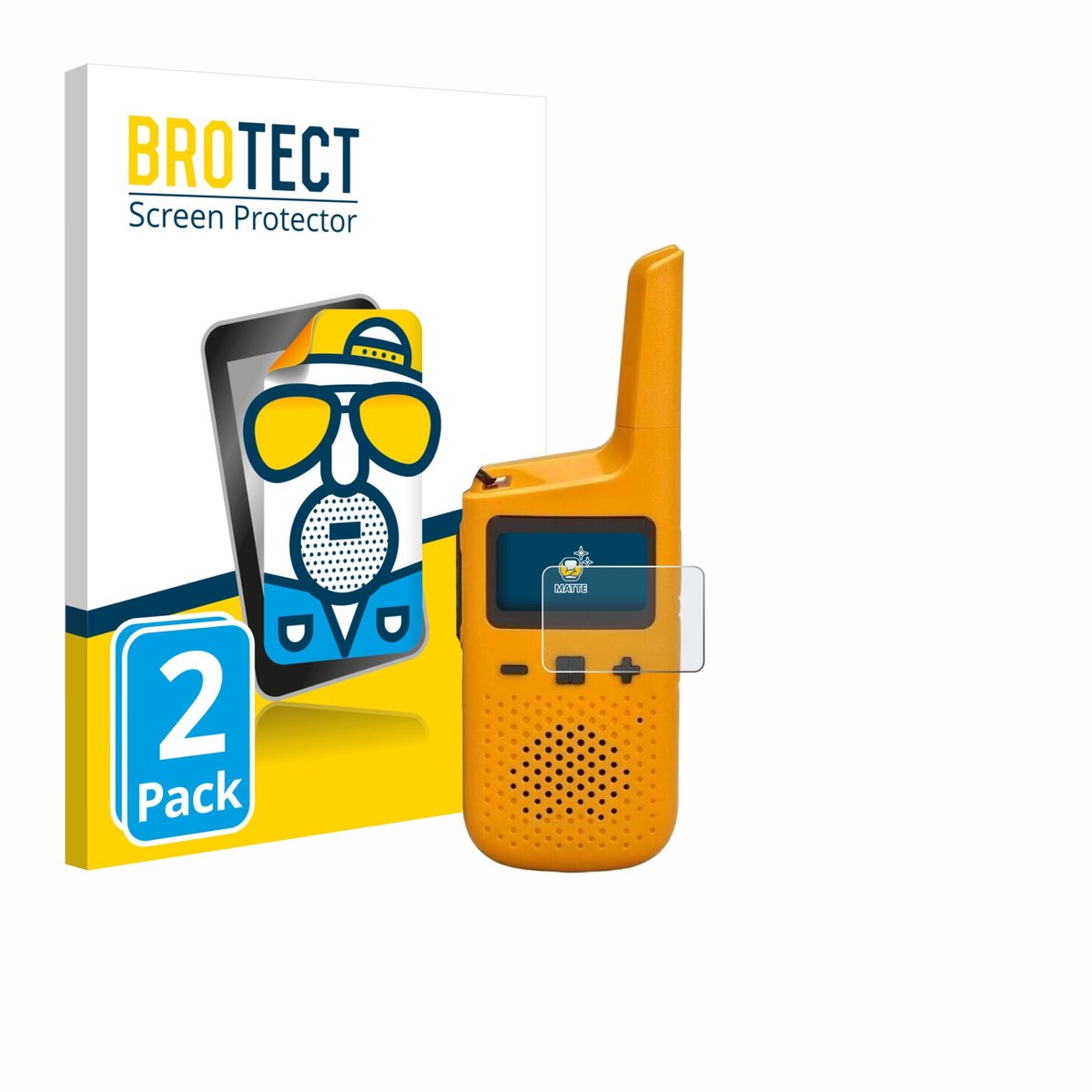 BROTECT - Screenprotector voor Motorola Talkabout T72 - Folie Beschermfolie matte 2 Stuks