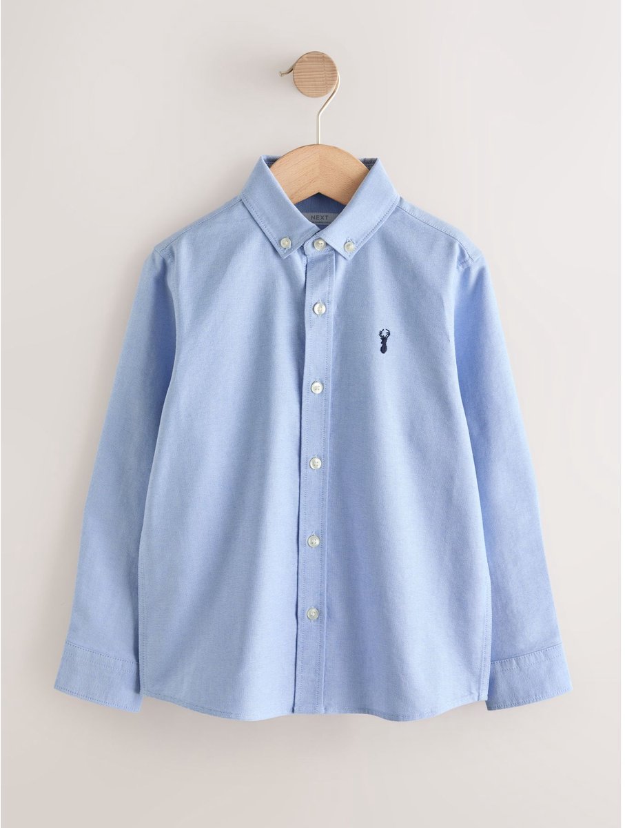 Next - Jongens - Premium Oxford overhemd, enkel - Blauw