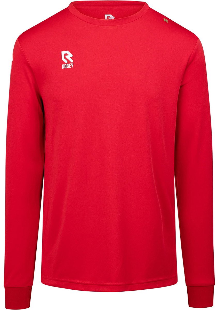 Robey Crossbar Voetbalshirt Lange Mouw Heren - Rood | Maat: L