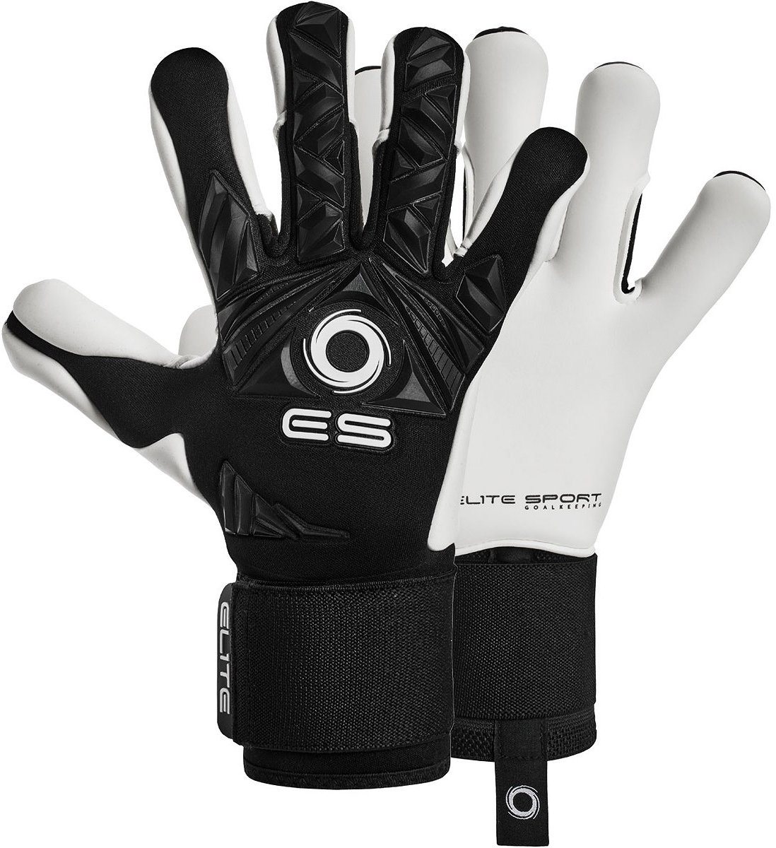 Elite Sport Neo Revolution II Combi Keepershandschoenen - Zwart / Wit | Maat: 7