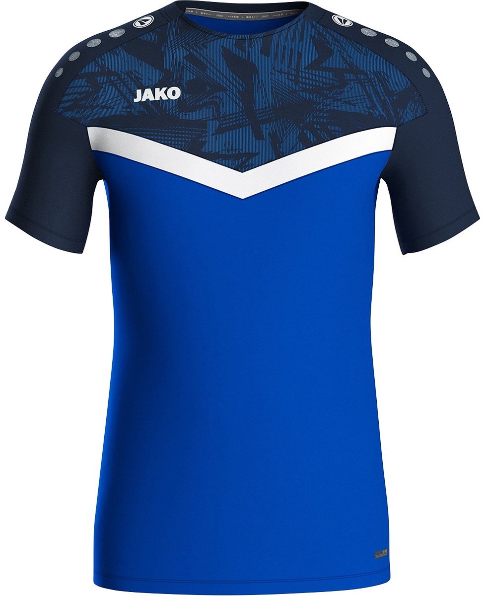 Jako Iconic T-Shirt Kinderen - Royal / Marine | Maat: 152