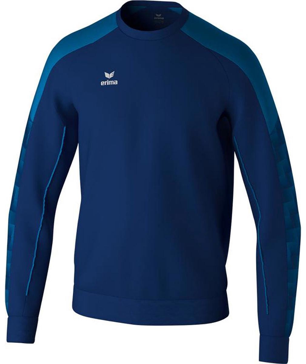 Erima Evo Star Sweatshirt Heren - Marine / Hemelsblauw | Maat: S