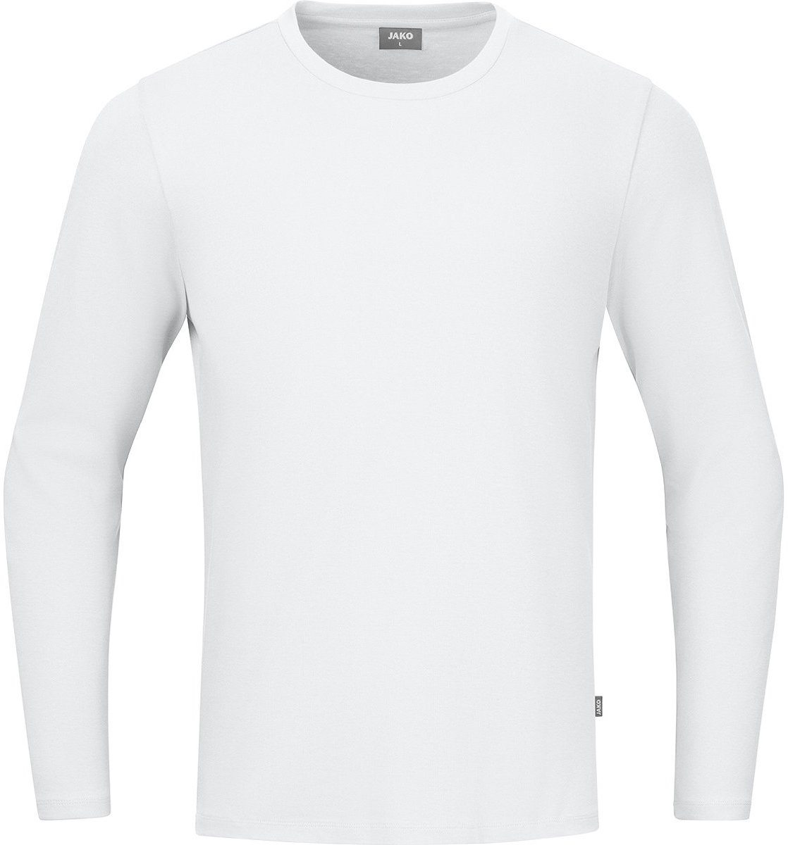 Jako Organic T-Shirt Met Lange Mouwen - Wit | Maat: XXL