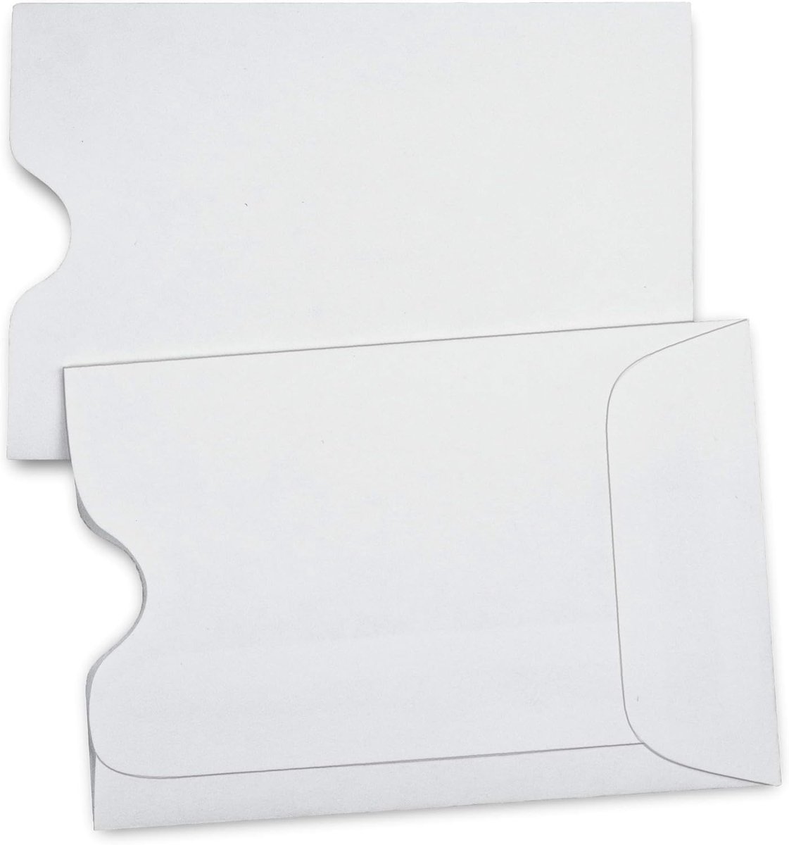 Lege Kaarthoezen - Creditcardhoezen Enveloppen - Kaarten Beschermen - Beschrijfbare Afdrukbare Papier - 2.375 x 3.5 Inch - Wit