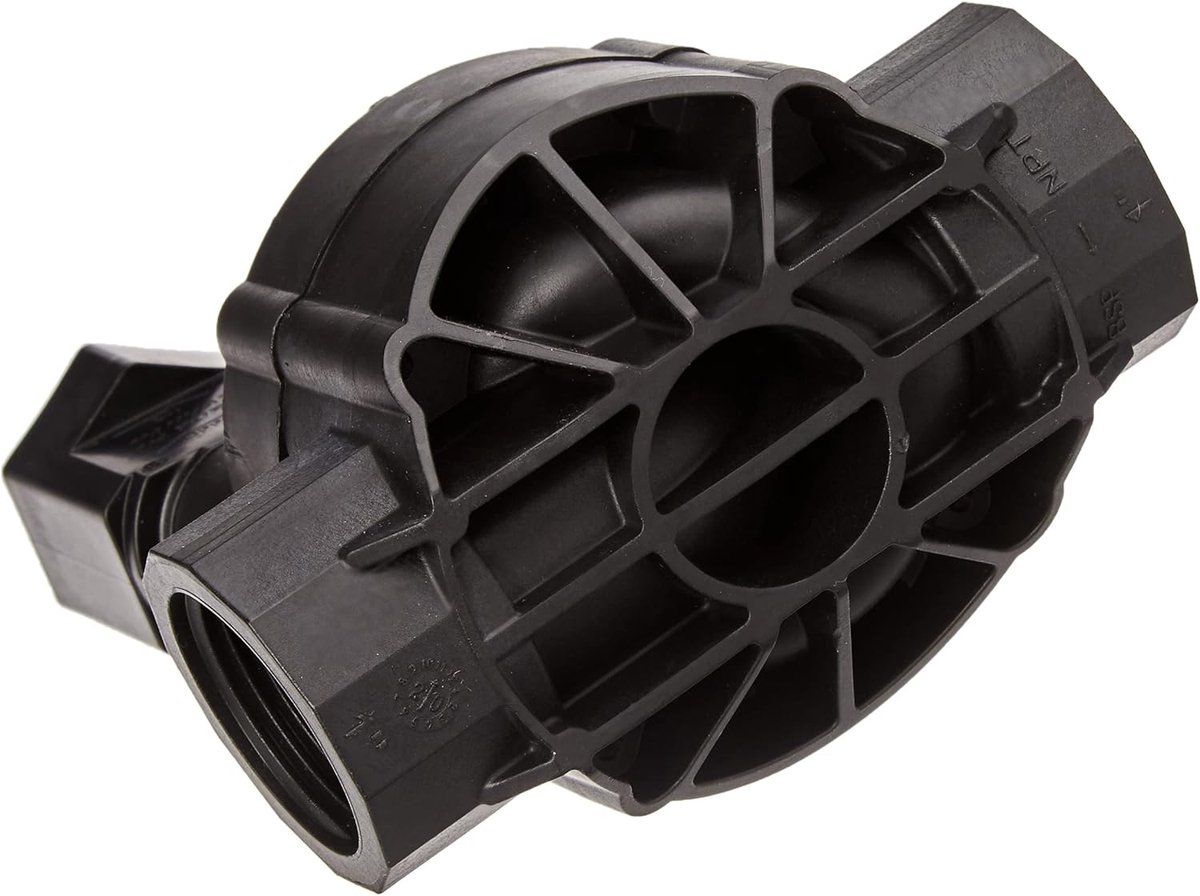 Elektrisch Ventiel - Irrigatie Magneetventiel - Automatische Tuinbesproeiing - Glasvezel Versterkt - 1 Inch - Zwart