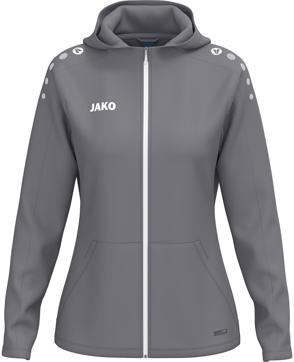 Jako One Jas Met Kap Dames - Grijs | Maat: 38/40