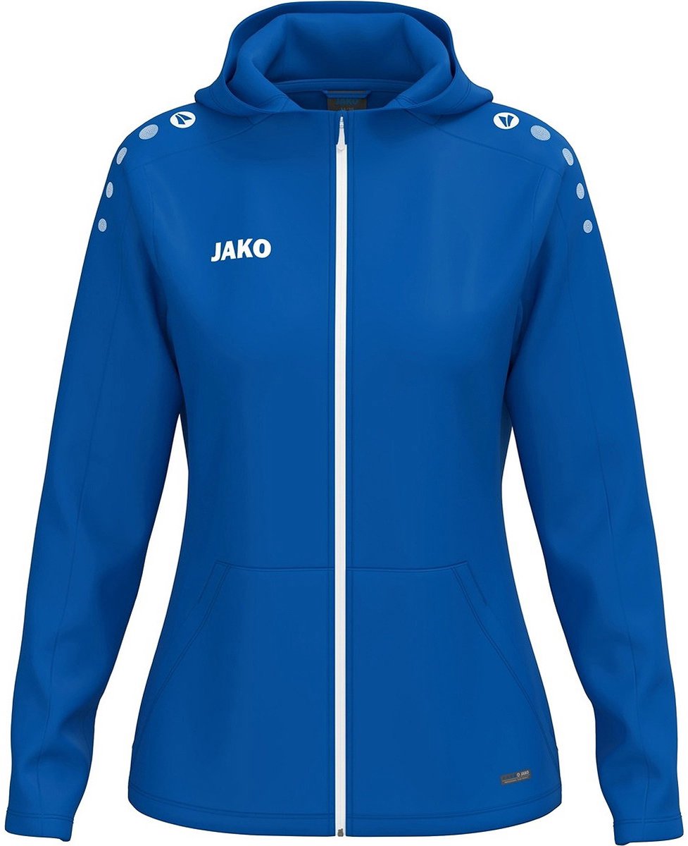 Jako One Jas Met Kap Dames - Royal | Maat: 38/40