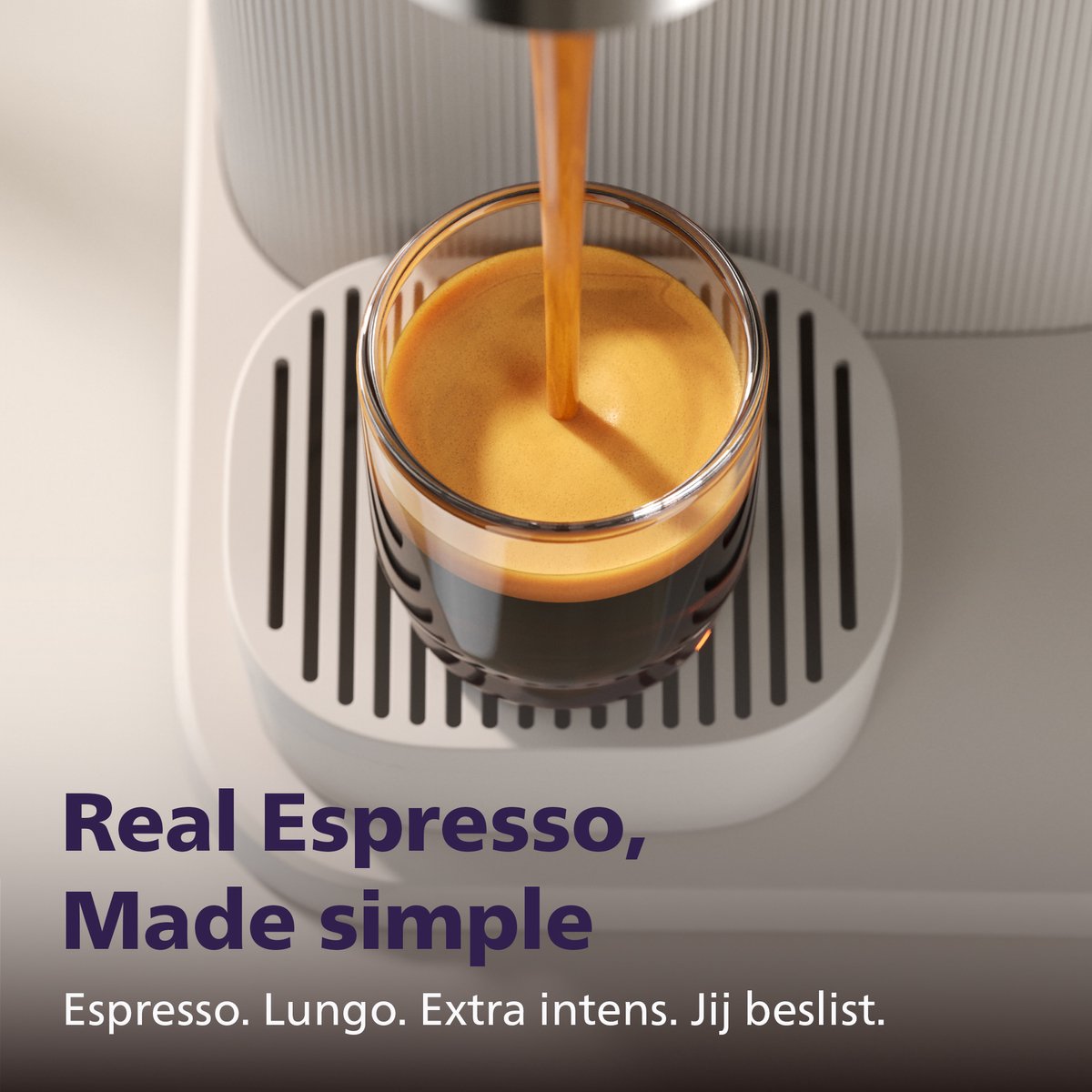 Philips BAR305/00 Baristina - Semi-Automatische Espressomachine - Pistonmachine - Koffiemachine met Bonen - Wit — afbeelding 4