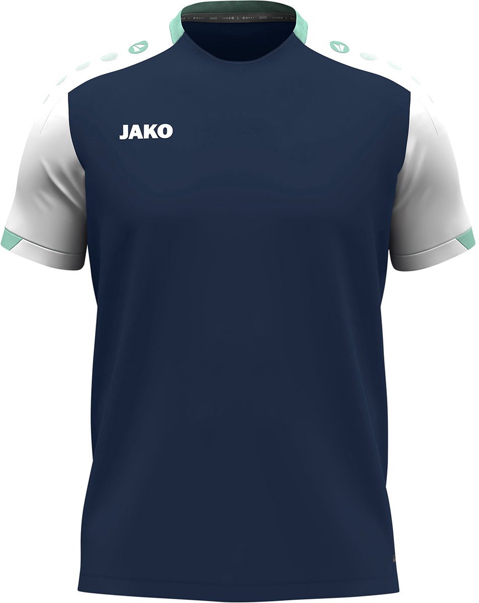 Jako Dynamic T-Shirt Heren - Marine / Wit / Munt | Maat: M