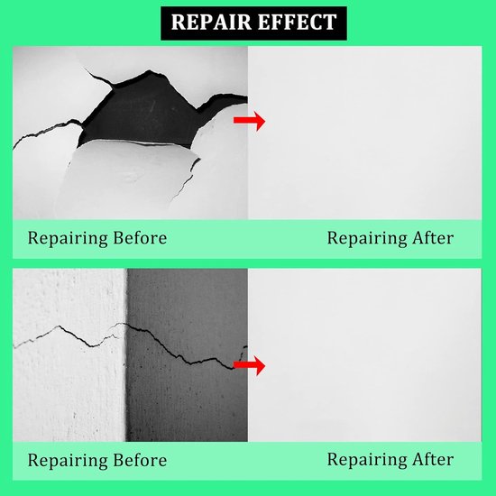 Gipsplaten Reparatie - Muur Patch - Gaten Dichten - Zelfklevend Aluminium - 2 Inch Set van Merkloos — afbeelding 2