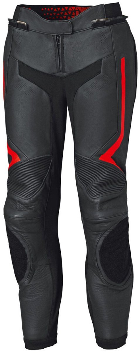 Held Street Rocket 4 Dames Zwart Rood Leren Motorbroek - Broek
