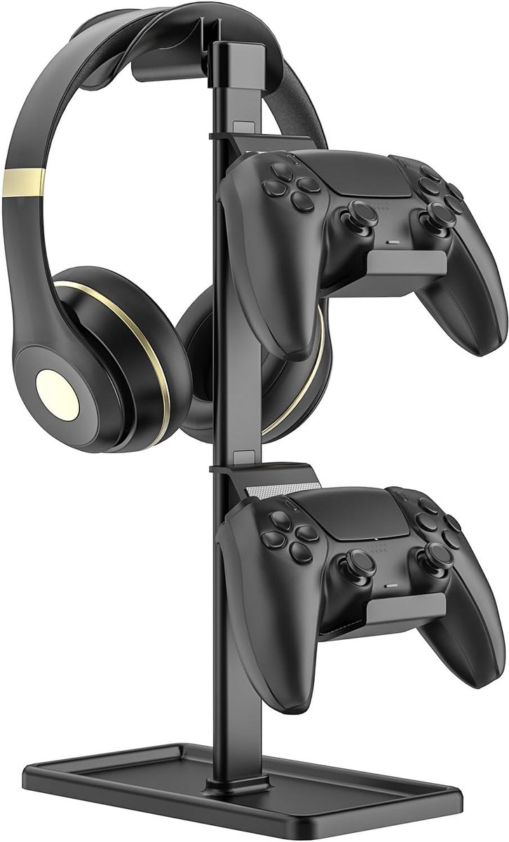 Controller en hoofdtelefoonstandaard - Gaming accessoires houder - Bureau organiseren - Duurzaam aluminium design